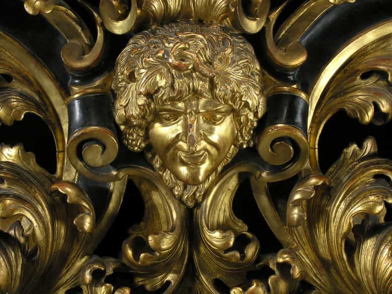 Detailabbildung: Große italienische Wand-Spiegelkonsole 