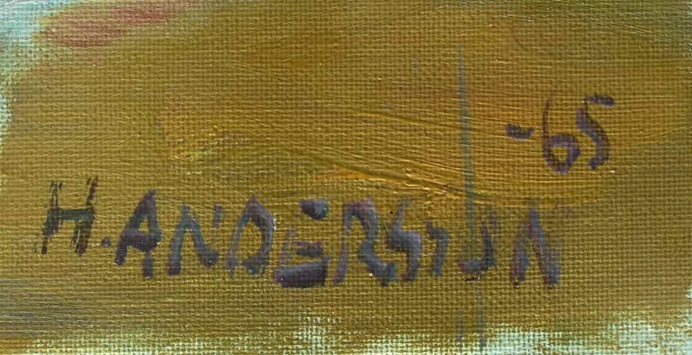 Detailabbildung: Helge Andersson geb. 1913 Schweden, ausgestellt im Museum von Göteborg.