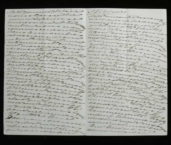 Detailabbildung: Brief von Ekaterina Dolgorukaya (der späteren Prinzessin Jurjewskaya) an den Zaren