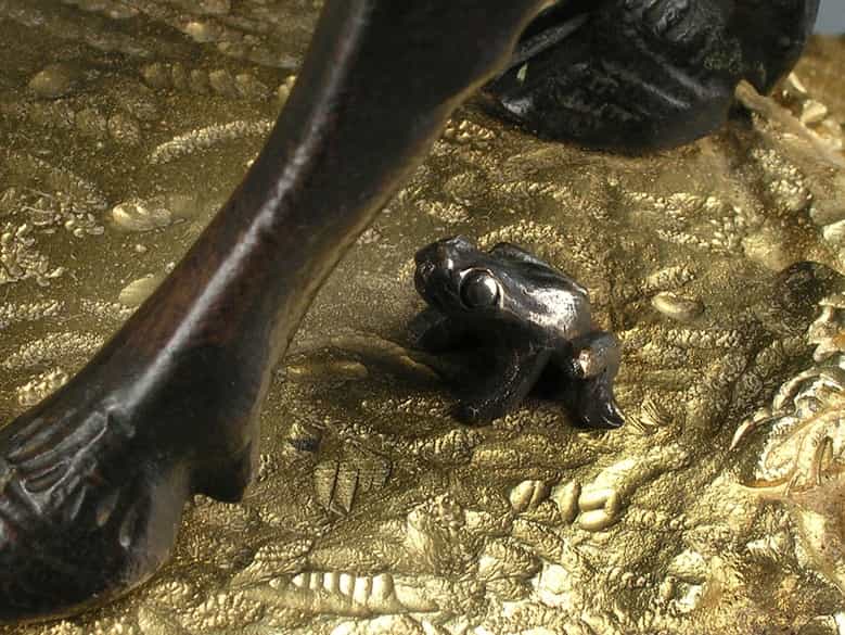 Detailabbildung: Französische Kaminuhr in Bronze