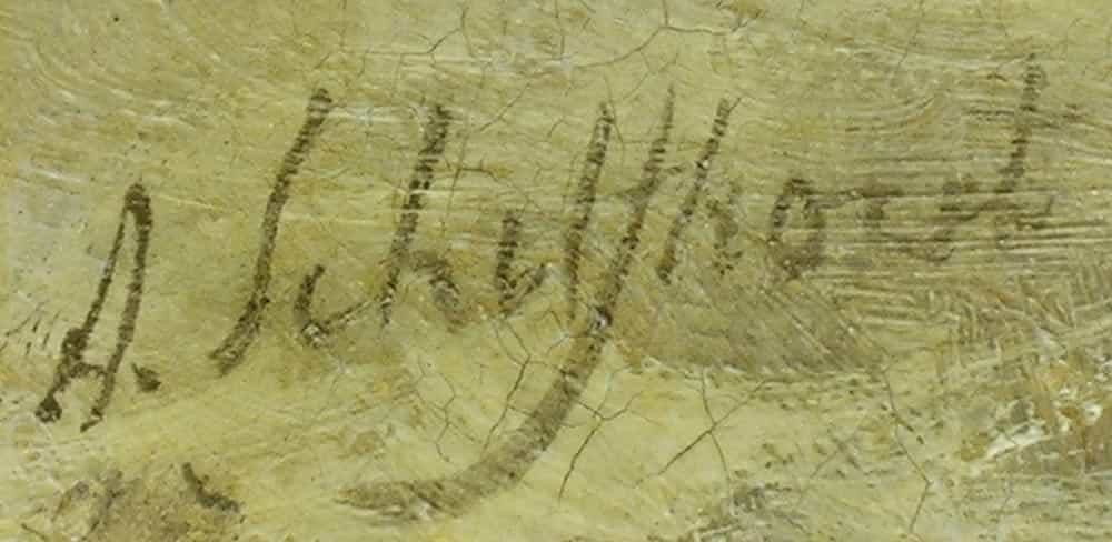 Detailabbildung: Andreas Schelfhout 1787 Den Haag - 1870