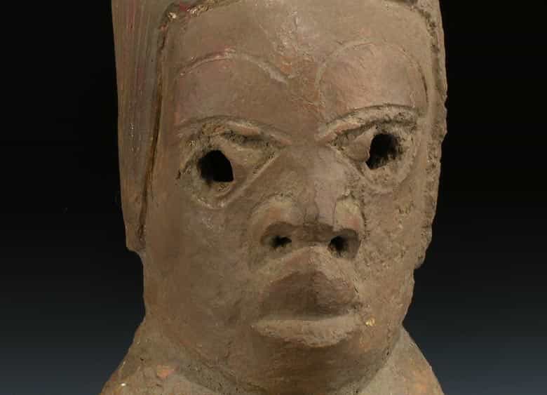 Detailabbildung: Nok-Figur in Terrakotta