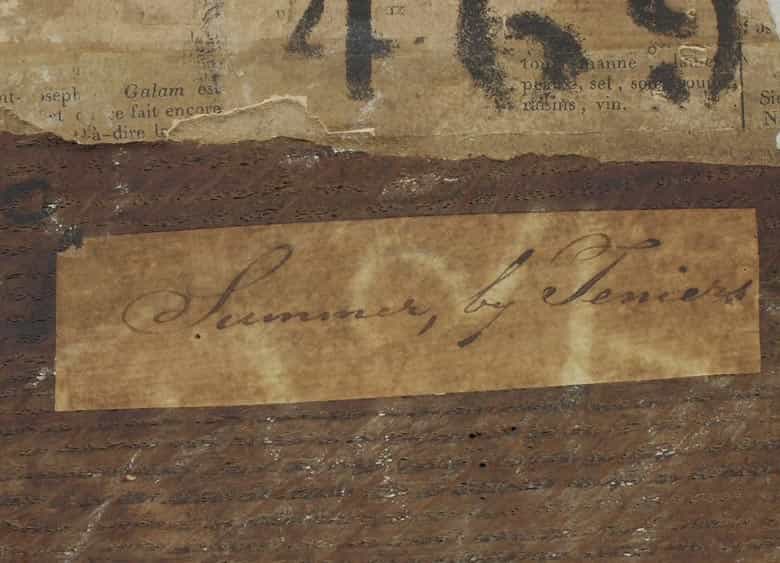 Detailabbildung: David Teniers der Jüngere 1610 Antwerpen - 1690 Brüssel