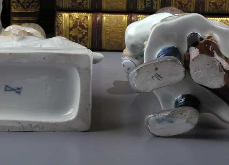 Detailabbildung: Konvolut von acht Porzellanfiguren