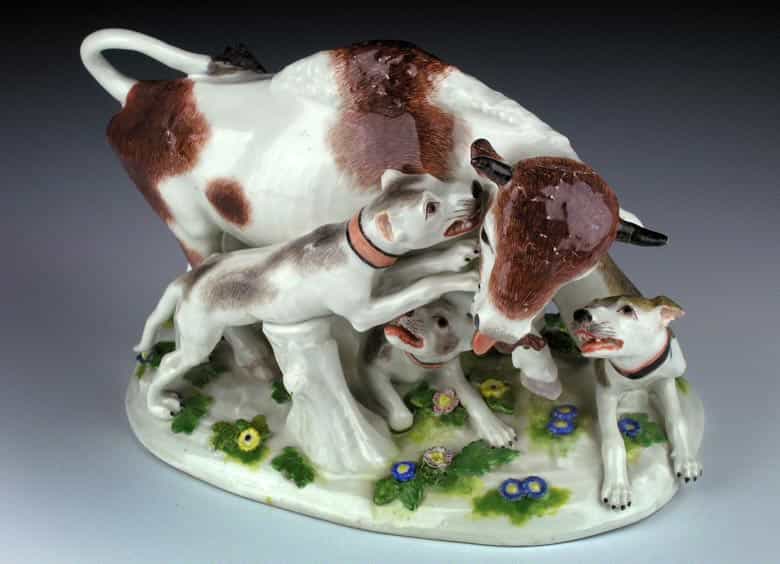 Detailabbildung: Meissener Porzellanfigurengruppe