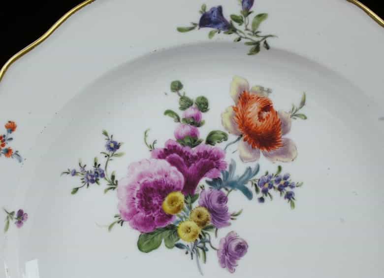 Detailabbildung: Meissener Porzellanplatte