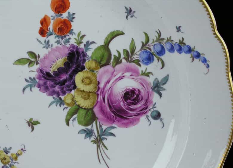 Detailabbildung: Große Meissener Platte