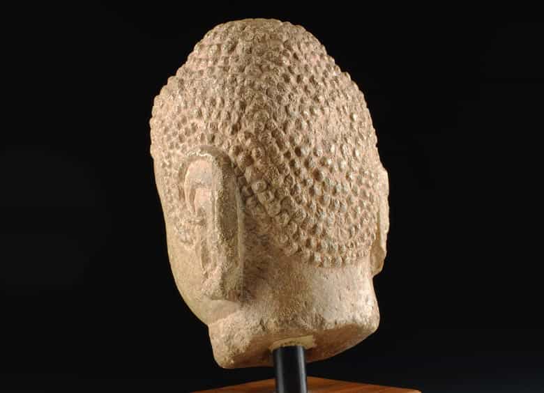 Detailabbildung: Kopf eines Buddha