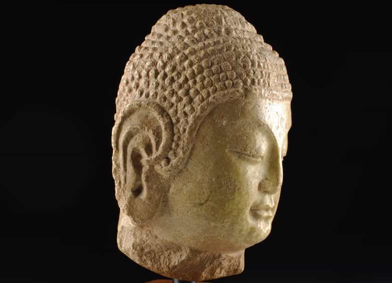 Detailabbildung: Kopf eines Buddha