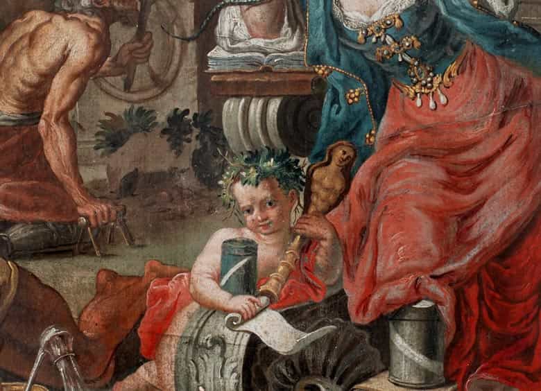 Detailabbildung: S. Finckenzeller, Maler des 18. Jahrhunderts, tätig in Augsburg und München