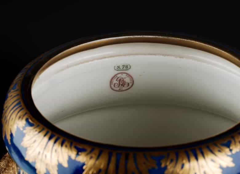 Detailabbildung: Bedeutende Servré Vase von Taxile Doat