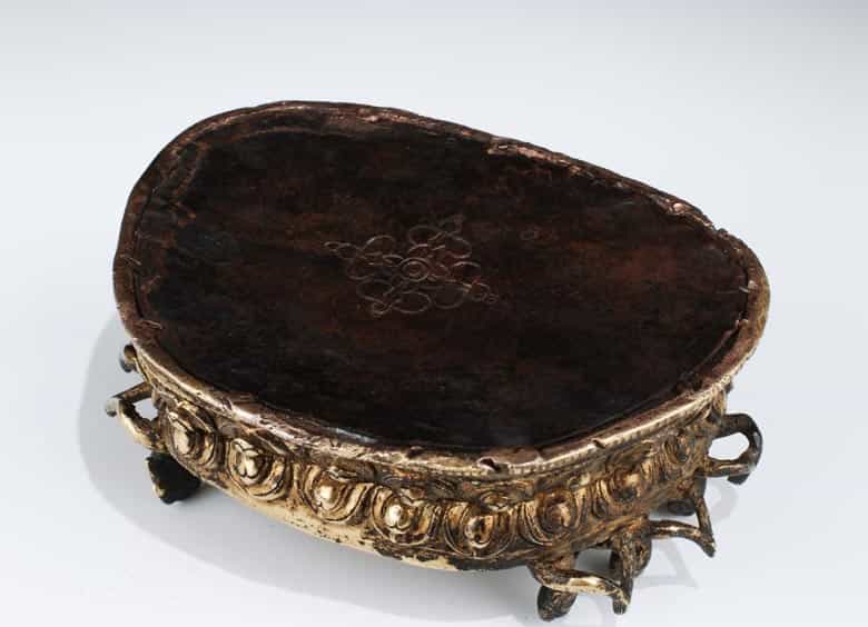 Detailabbildung: Tibetanische Bronzefigurengruppe: Vajrabhairava