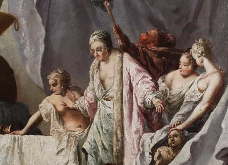 Detailabbildung: Francesco Zugno, 1709 Venedig - 1787, Schüler des Giovanni Battista Tiepolo.