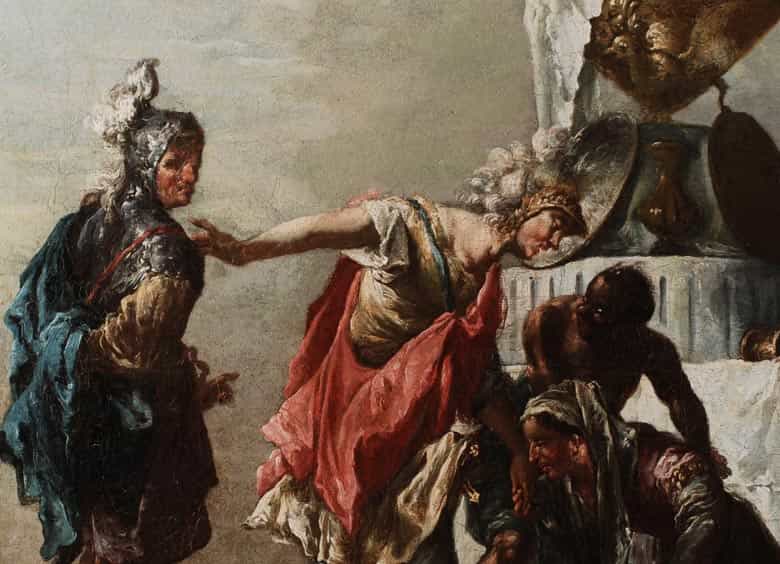 Detailabbildung: Francesco Zugno, 1709 Venedig - 1787, Schüler des Giovanni Battista Tiepolo.