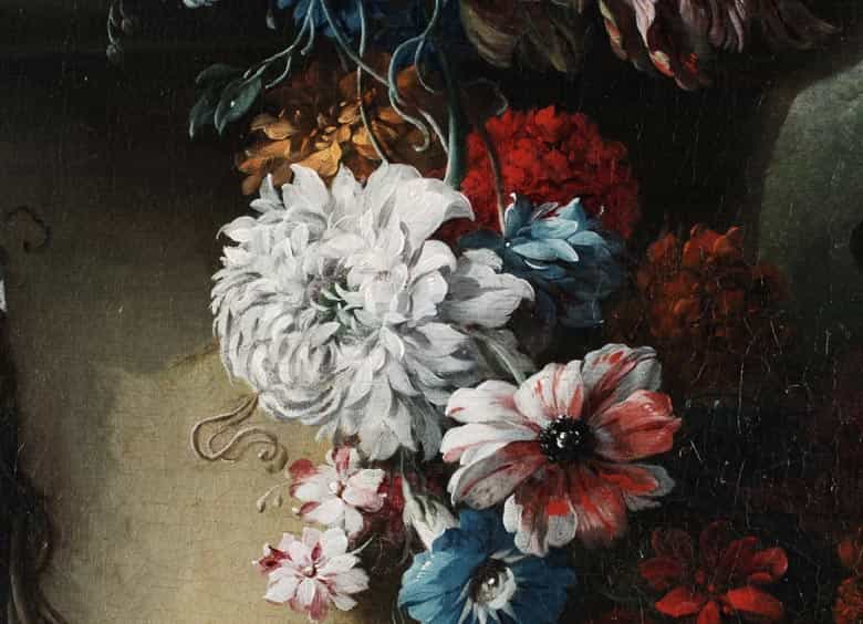 Detailabbildung: Gasparo Lopez, genannt Casparo dei Fiori , 1650 Neapel - 1732 Der Künstler war tätig in Rom, Venedig, Florenz und Dresden.