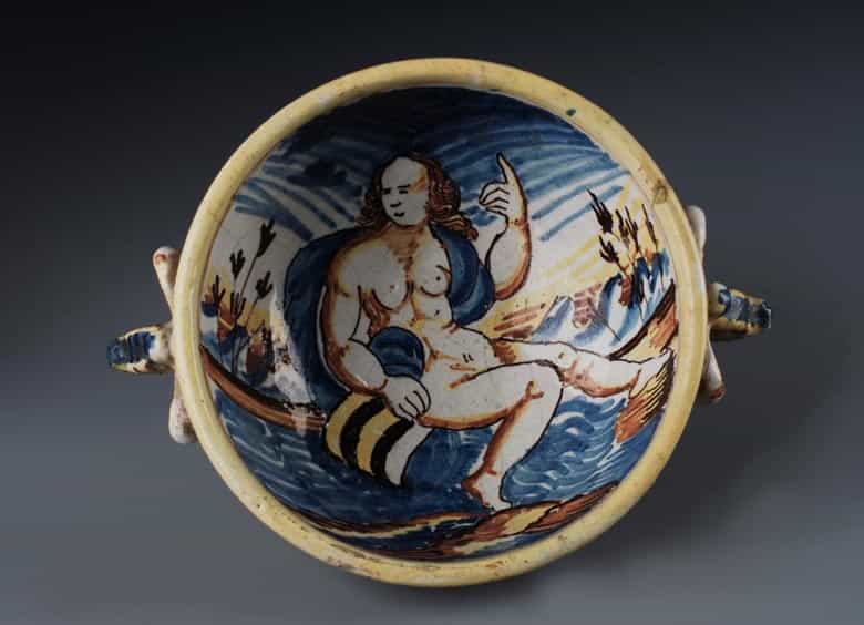 Detailabbildung: Majolika-Schale