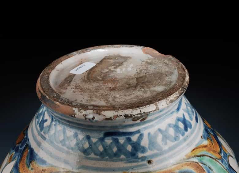 Detailabbildung: Italienisches Majolika-Apothekengefäß