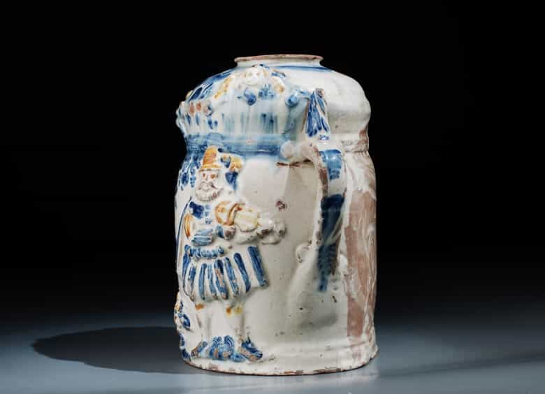 Detailabbildung: Italienisches Majolika-Lavabo