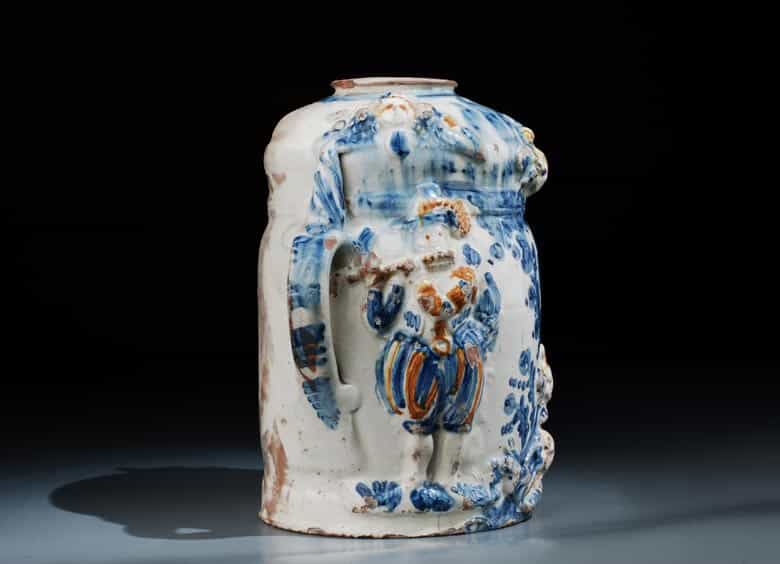 Detailabbildung: Italienisches Majolika-Lavabo