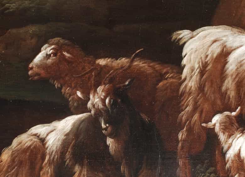 Detailabbildung: Philipp Peter Roos, Rosa da Tivoli, 1655/ 1657 Frankfurt am Main - 1706 Rom, zug.