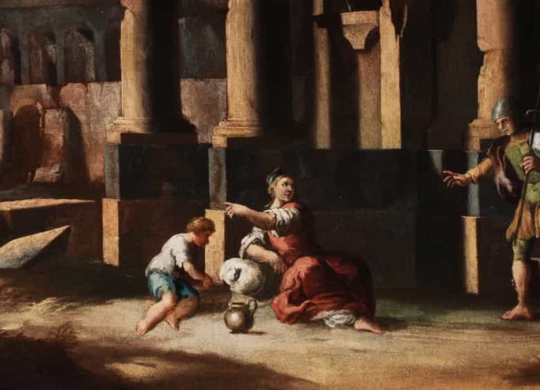 Detailabbildung: Nicola Viso, tätig in Neapel um die Mitte des 18. Jahrhunderts