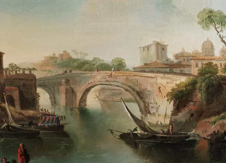 Detailabbildung: Paolo Anesi, 1697 - 1773 Rom