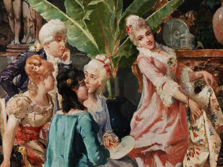 Detailabbildung: C. Filosini, Italienischer Maler des 19. Jahrhunderts 