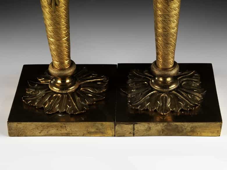 Detailabbildung: Paar Kerzenstöcke