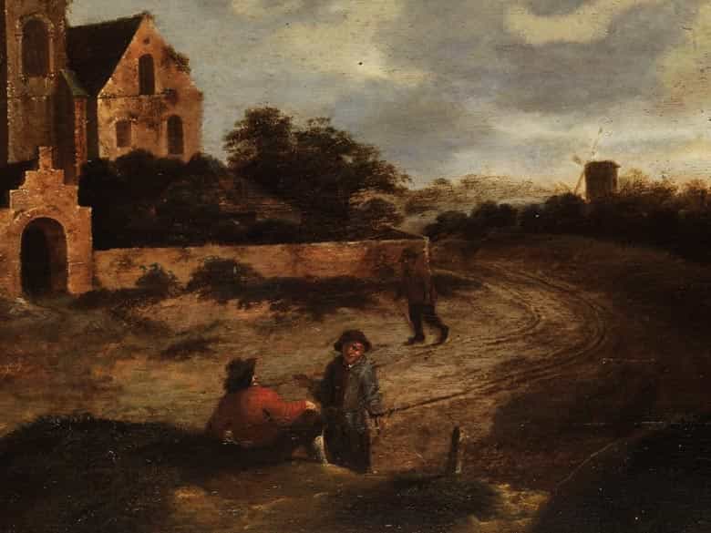 Detailabbildung: Claes Molenaer, um 1630 - 1676 Haarlem