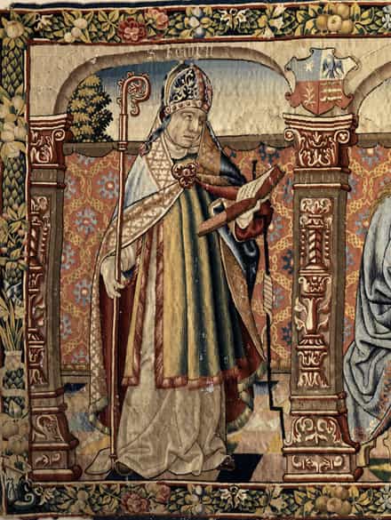 Detailabbildung: Bedeutender, äußerst früher französischer Gobelin