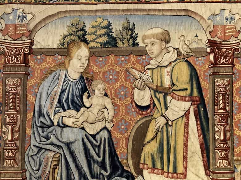 Detailabbildung: Bedeutender, äußerst früher französischer Gobelin