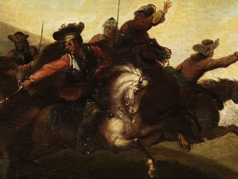 Detailabbildung: Maler des 17. Jahrhunderts im Umkreis des/ Werkstatt von Jaques Courtois, 1621 - 1676