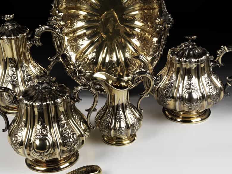Detailabbildung: Silber-Service