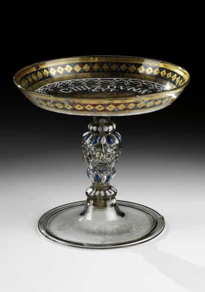 Detailabbildung: Seltene Glas-Tazza aus der Sammlung Biemann, Zürich