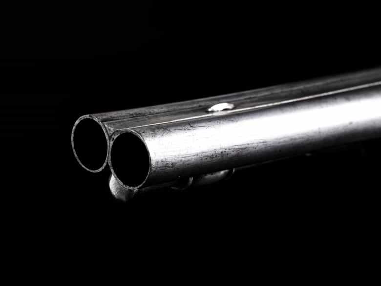 Detailabbildung: Doppelläufiges Steinschloss-Pistolenpaar