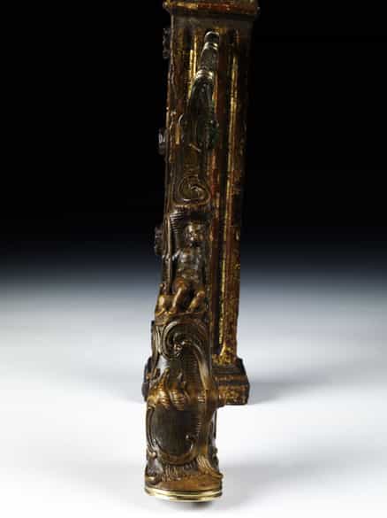 Detailabbildung: Barockes Pulverhorn in Steinbockhorn