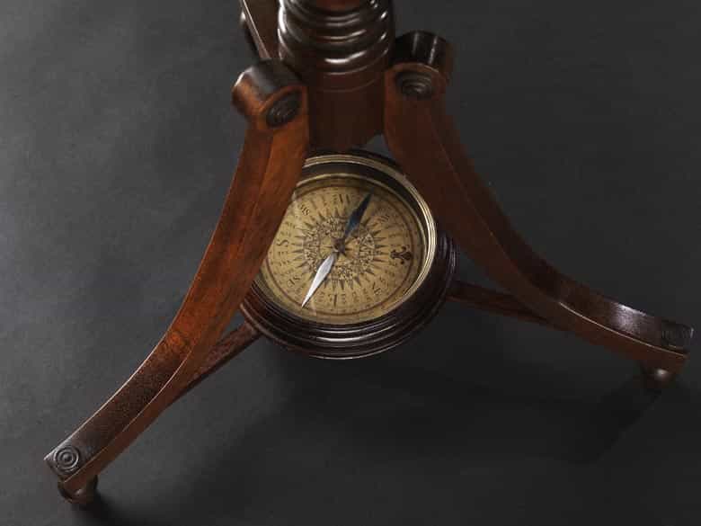 Detailabbildung: Großer Erdglobus mit Kompass