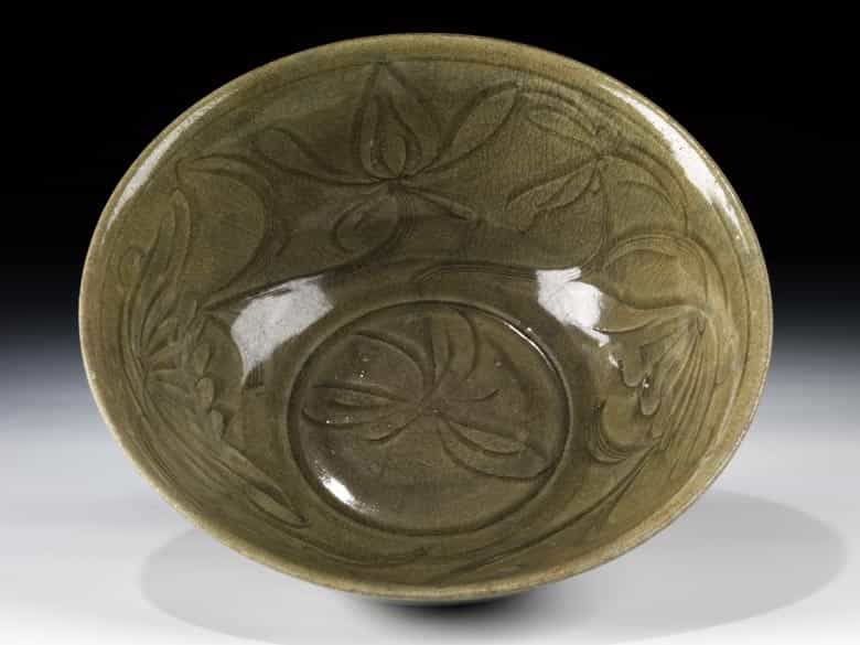 Detailabbildung: Seltene, frühe Celadon-Schale