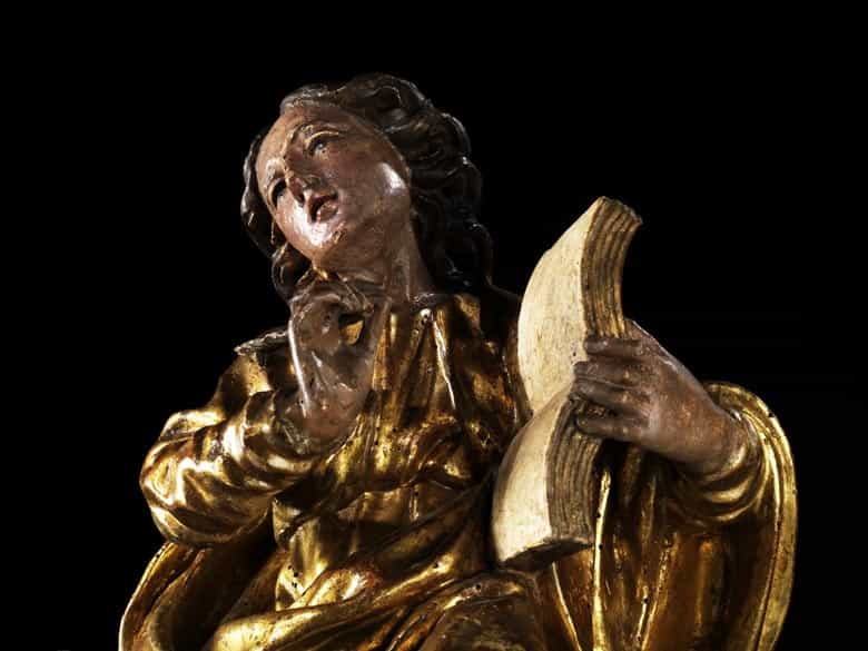 Detailabbildung: Die Evangelisten Johannes und Mathäus