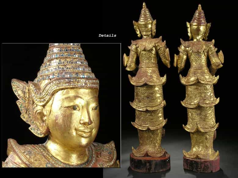 Detailabbildung: Paar Tempelfiguren