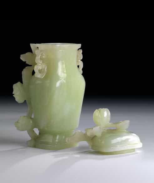 Detailabbildung: Jade-Deckelvase