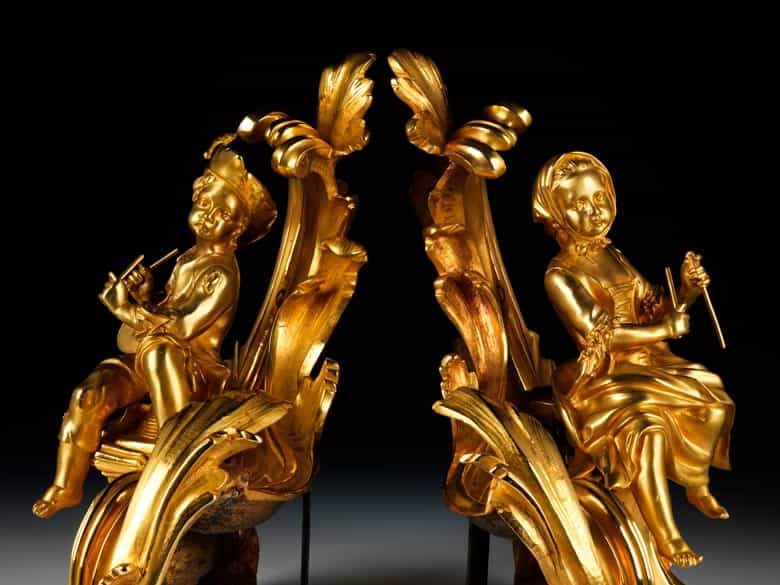 Detailabbildung: Paar Kaminböcke