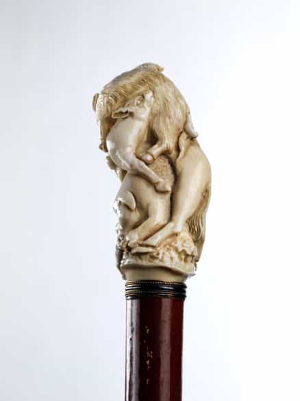 Detailabbildung: Stock mit Elfenbeingriff