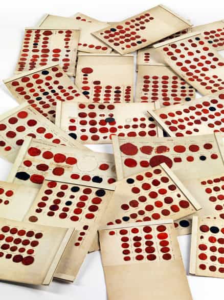 Detailabbildung: Lacksiegelabdrucksammlung fürstlicher und adeliger Wappen