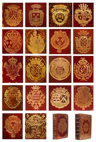 Detailabbildung: Prunkvolle Bibliothek mit 1067 Büchern des 18. Jahrhunderts