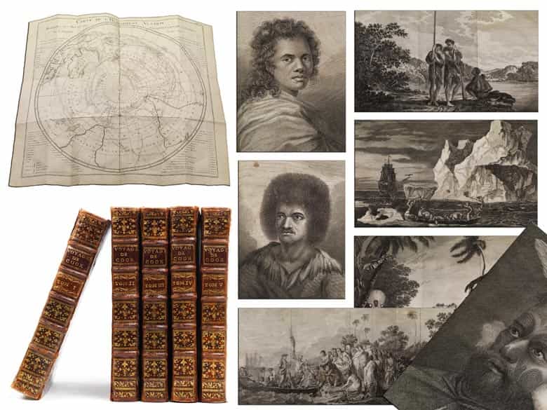 Detailabbildung: Prunkvolle Bibliothek mit 1067 Büchern des 18. Jahrhunderts