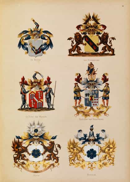 Detailabbildung: Wappenbücher des niederländischen Adels