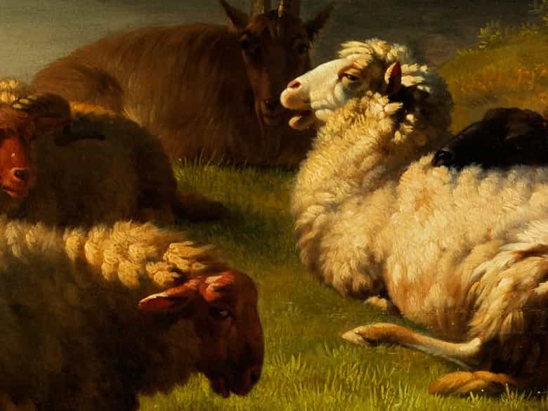 Detailabbildung: Eugène Verboeckhoven, 1799 Warneton - 1881 Brüssel, zug.