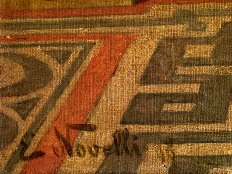 Detailabbildung: E. Novelli, Italienischer Maler des 19. Jahrhunderts