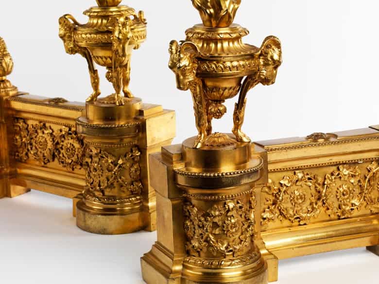 Detailabbildung: Paar Kaminböcke